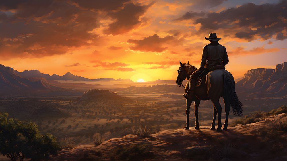 Cowboy riding